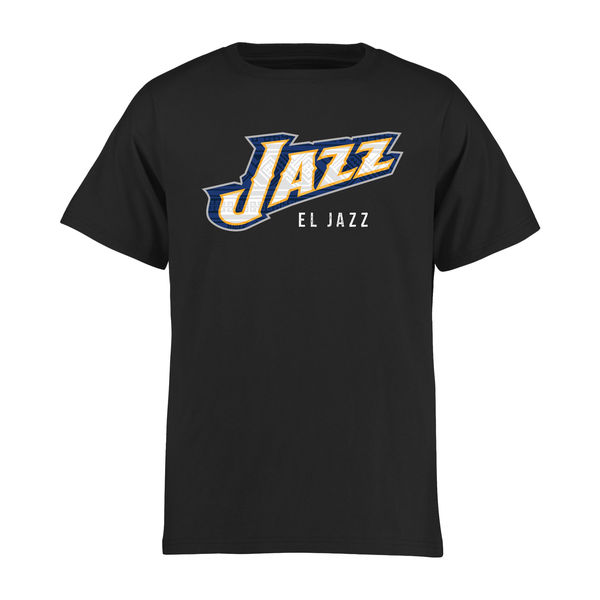 NBA Men Utah Jazz Youth Noches Enebea TShirt  Black